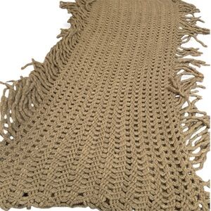 Source Unknown Green Knit Scarf (item#10043)